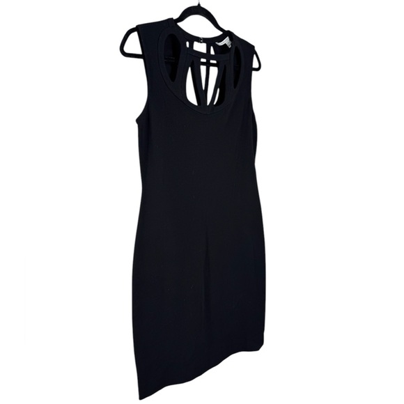 DVF Amy little black dress strappy cage straps Size 10. - Picture 3 of 6